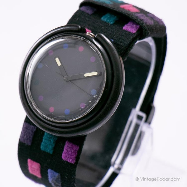 1992 swatch Cheques POP PWB172 reloj | Pop muy raro swatch reloj