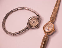 17 e 21 gioielli Helbros Art deco orologi per parti e riparazioni - non funziona