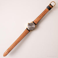 Vintage Oppida Mechanical Watch | Gold-tone Watch with Black Strap