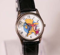 نادر Winnie the Pooh & piglet Disney مشاهدة | 90s خمر Timex راقب