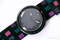 1992 swatch POP PWB172 Schecks Uhr | Sehr seltener Pop swatch Uhr