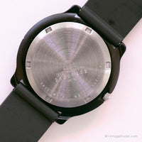 ADEC negro geométrico reloj | Diversión de cuarzo de japón retro-vintage reloj