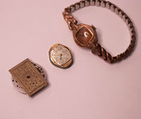 3 Vintage Bulova Mechanical Watch Movements for Parts & Repair - NOT WORKING