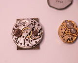 3 Vintage Bulova Mechanical Watch Movements for Parts & Repair - NOT WORKING