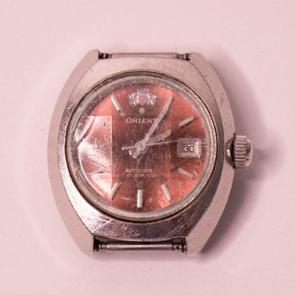 Orient 21 joyas automáticas mecánicas japonesas reloj Para piezas y reparación, no funciona