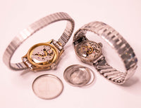 2 vintage Benrus 17 Montres mécaniques de bijoux pour pièces et réparation - ne fonctionnant pas