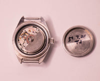 Dial azul Seiko 25 joyas automáticas japonesas reloj Para piezas y reparación, no funciona