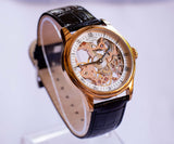 de los hombres Rotary Esqueleto mecánico reloj | Relojes suizos vintage de lujo