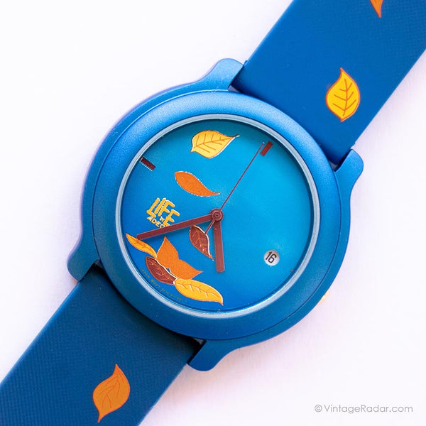 Vida de otoño vintage de Adec reloj | Cuarzo azul de Japón reloj