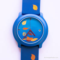 عتيقة الخريف الحياة من ADEC ساعة | ساعة كوارتز اليابان الزرقاء