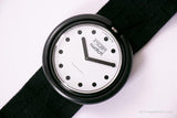 1987 Swatch Pop pwbb001 jet black orologio | Pop in bianco e nero Swatch anni 80