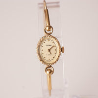Vintage Sekonda mechanisch Uhr | Winziger ovales Gold-Ton Uhr für Sie