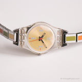 2006 Swatch Lk276g caída de hoja reloj | Colorido usado Swatch Lady
