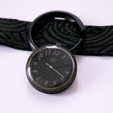 1993 Pop swatch PWM102 MONDFINSTERNIS reloj | Pop negro swatch 90