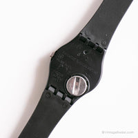 Vintage 1987 Swatch Orologio perla nero lb114 | Nero raro degli anni '80 Swatch