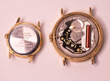 2 Armitron Moonphase Quartz Watches for Parts & Repair - NOT WORKING