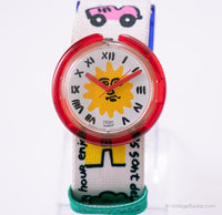 1993 Pop Swatch PMK107 Disfrútalo reloj | Retro colorido Swatch Pop 90s