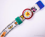1993 Pop Swatch PMK107 Disfrútalo reloj | Retro colorido Swatch Pop 90s