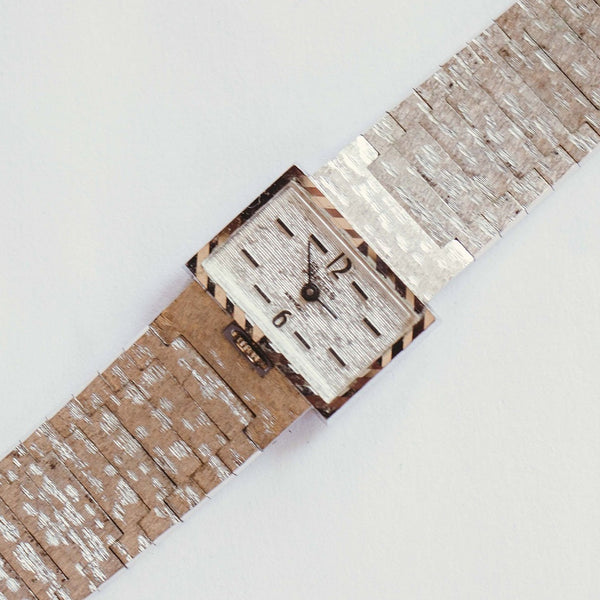 Decas Silver-Tone Mechanical reloj Para damas | Antiguo reloj Recopilación