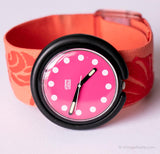1991 Swatch Pop PWB153 RED STOP Watch | RARE 90s Red Pop Swatch Watch