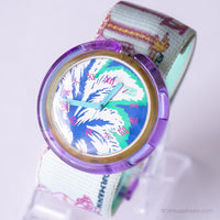 1992 swatch POP PWK158 Coconut Watch | رجعية شاطئ المشاعر البوب swatch