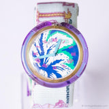 1992 swatch Pop pwk158 noix de coco montre | Retro Beach Vibes pop swatch