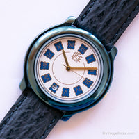 Vita blu scuro vintage di Adec Watch | Citizen Orologio in quarzo Giappone
