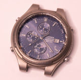 Citizen 6870 Titanium M Chronograph Quartz Watch for Parts & Repair - NOT WORKING