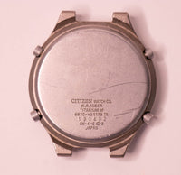 Citizen 6870 Titanium M Chronograph Quartz Watch for Parts & Repair - NOT WORKING