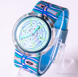 1992 Swatch Pop BLUB BLUB PWN106 Watch | 90s Blue Fish Pop Swatch