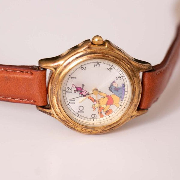 Ancien Winnie the Pooh & Amis montre | Minuscule or d'or Disney montre