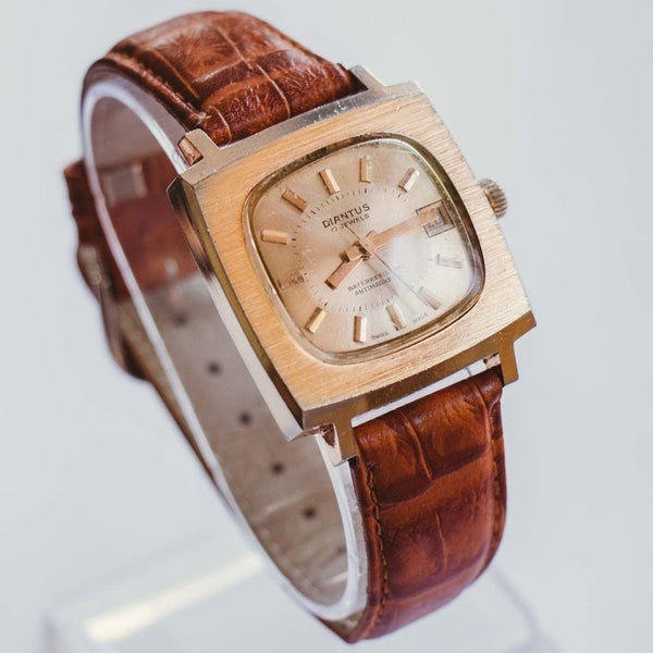 17 المجوهرات Diantus Gold-tone Mechanical Watch | سويسري ووتش العلامة التجارية