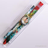 1997 Swatch Gn170 la dame et le miroir montre | menthe Swatch Gant