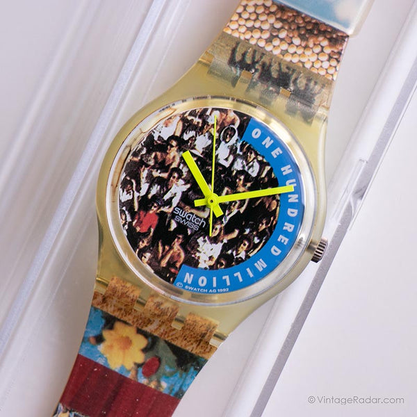 1992 Swatch GZ126 Die Menschen Uhr | Swatch Spezielle Originalbox