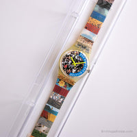 1992 Swatch GZ126 THE PEOPLE Watch | Swatch Special Original Box