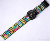 1988 Swatch Pop BB108 Rote Lichter Uhr | Ultra Rare 80s Pop Swatch