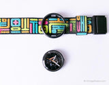 1988 Swatch Pop BB108 Luces rojas reloj | Ultra raro pop de los 80 Swatch
