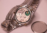 Seiko 7a34-7000 cuarzo Chronograph reloj Para piezas y reparación, no funciona