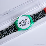 Mint 1993 Swatch GG121 CAPPUCCINO Watch | 90s Coffee Cup Swatch Gent