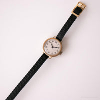 Vestido mecánico vintage de la década de 1960 reloj | Elegante tono de oro reloj para ella