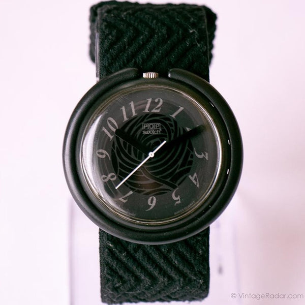 1992 Pop Swatch PWM102 MONDFINSTERNIS Watch | Black Classic Pop Swatch