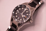 Justina 20 Bar Swiss Made Diver Quartz montre pour les pièces et la réparation - ne fonctionne pas
