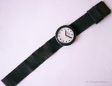 1987 Swatch Pop PWBB101 JET BLACK Watch | 80s Retro Pop Swatch Vintage