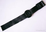 1987 Swatch POP PWBB101 Jet Black Watch | 80s الرجعية البوب Swatch كلاسيكي