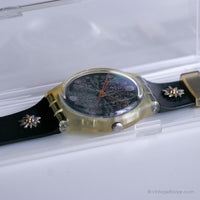 Menta 1987 Swatch GZ105 Bergstrussli reloj | ULTRA RARO Swatch Especial