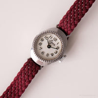 Vintage Ezor mechanisch Uhr | Winziges silbertones Kleid Uhr für Sie