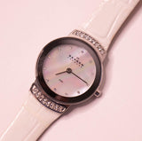 Skagen Elegante cuarzo danés reloj Para mujeres para piezas y reparación, no funciona