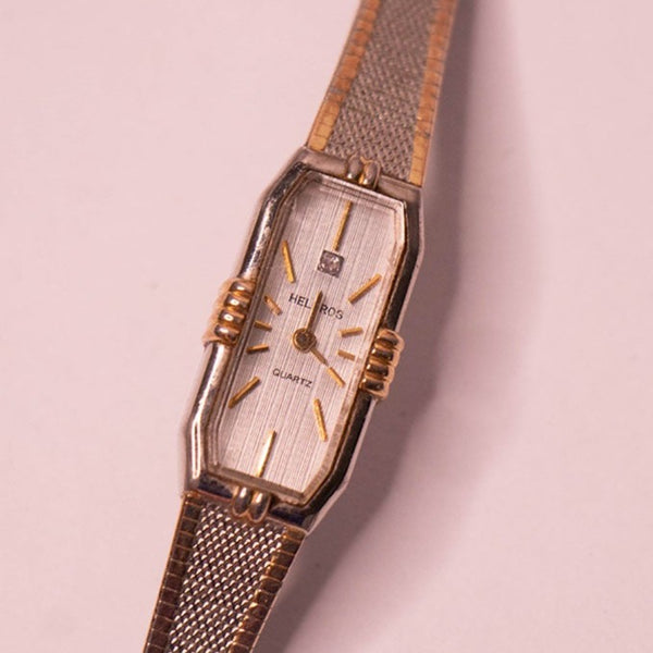 Two Tone Ladies Helbros Quartz Watch for Parts & Repair - NOT WORKING