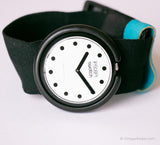 1987 swatch POP PWBB001 Jet Black Watch | 80s سويسري كوارتز swatch