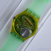 Vintage 1991 Swatch GZ117 Flaeck reloj | Edición especial Swatch Caballero